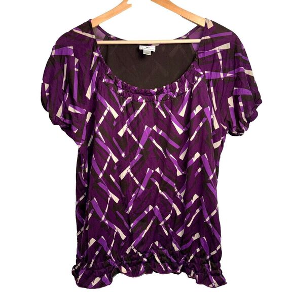 Worthington Large Purple Top - Picture 1 of 5